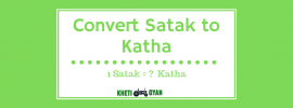Convert Satak to Katha