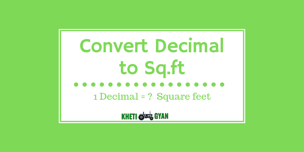 Decimal Square Feet Conversion Calculator