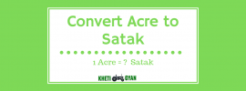 Convert Acre to Satak