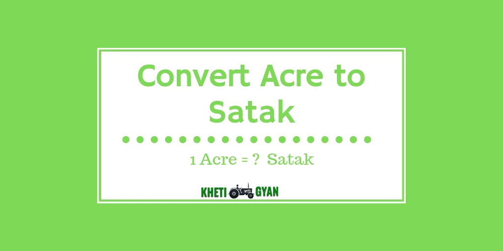 Convert Acre to Satak