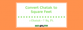 Chatak to Square Feet