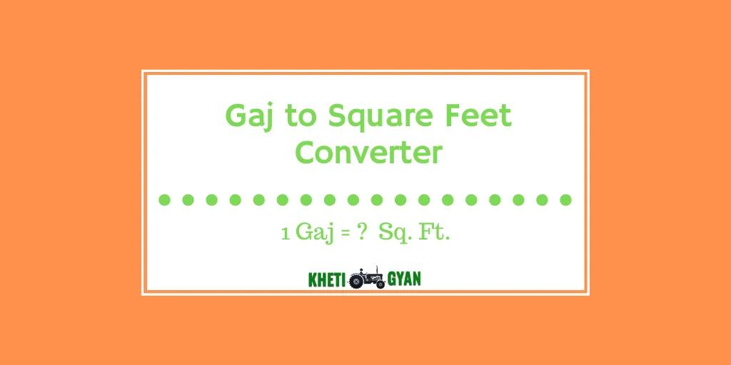 Gaj to Square Feet Converter