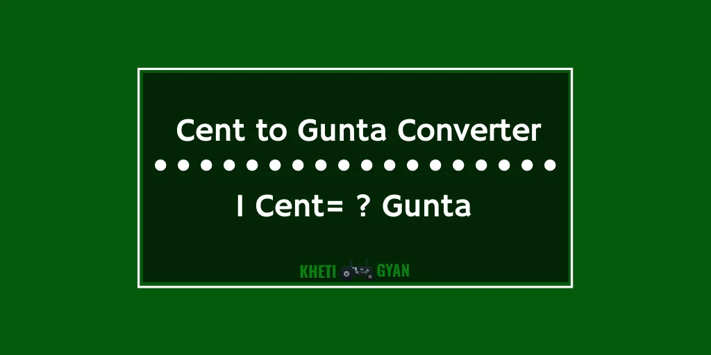 Cent to Gunta Converter