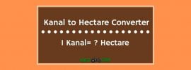Kanal to Hectare Converter